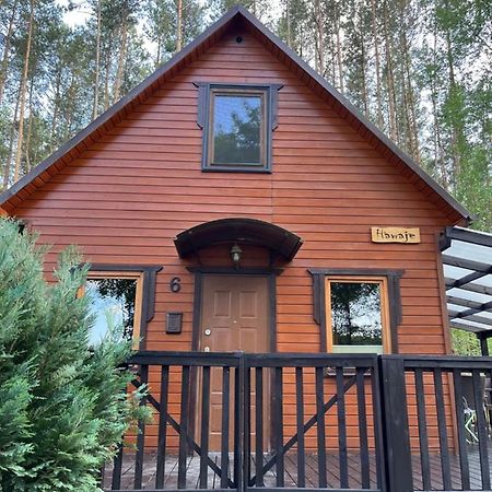 Domek Caloroczny Hawaje Nad Jeziorem Kazub Cieciorka Bagian luar foto