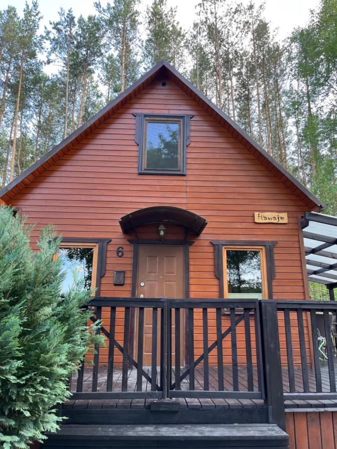 Domek Caloroczny Hawaje Nad Jeziorem Kazub Cieciorka Bagian luar foto