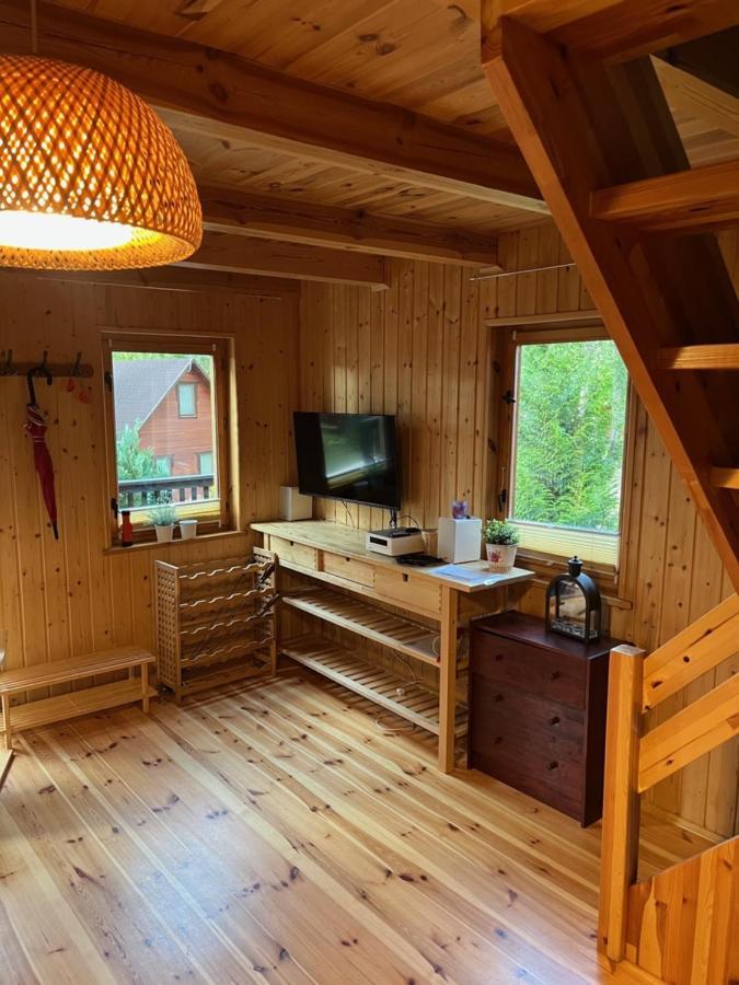 Domek Caloroczny Hawaje Nad Jeziorem Kazub Cieciorka Bagian luar foto
