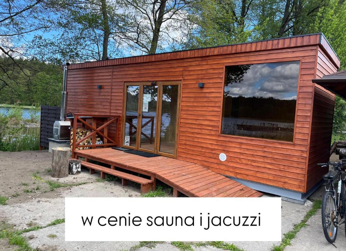 Domek Caloroczny Hawaje Nad Jeziorem Kazub Cieciorka Bagian luar foto